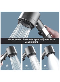 High Pressure Shower Head, 3 Modes Adjustable Shower Head, Anti-Limescale Massage Shower Head with Water Stop, Water-Saving Shower Head - pzsku/Z7ED25B0C43BD13C0949AZ/45/_/1736878480/d6050605-b9f0-4d5d-b13d-fce650956780