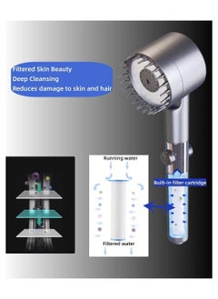 High Pressure Shower Head, 3 Modes Adjustable Shower Head, Anti-Limescale Massage Shower Head with Water Stop, Water-Saving Shower Head - pzsku/Z7ED25B0C43BD13C0949AZ/45/_/1736878511/2750d4ed-bc08-43e1-819e-b944b4b525b0