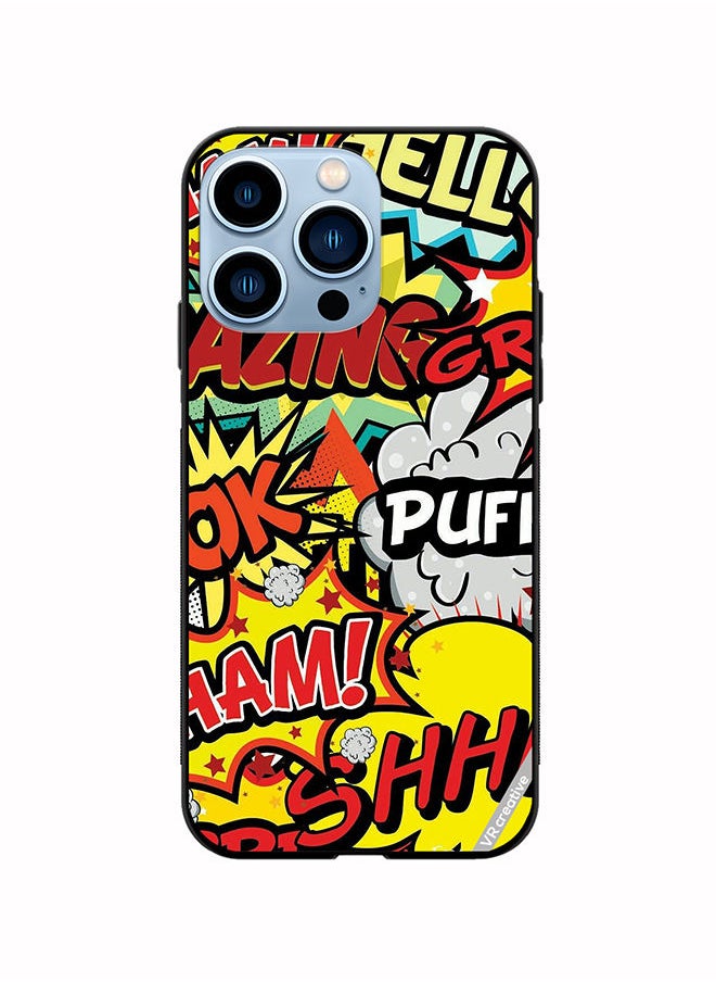 VR CREATIVE - Protective Case Cover For Apple iPhone 14 Pro Max Multibrand Stickers Design Multicolour - Image 1