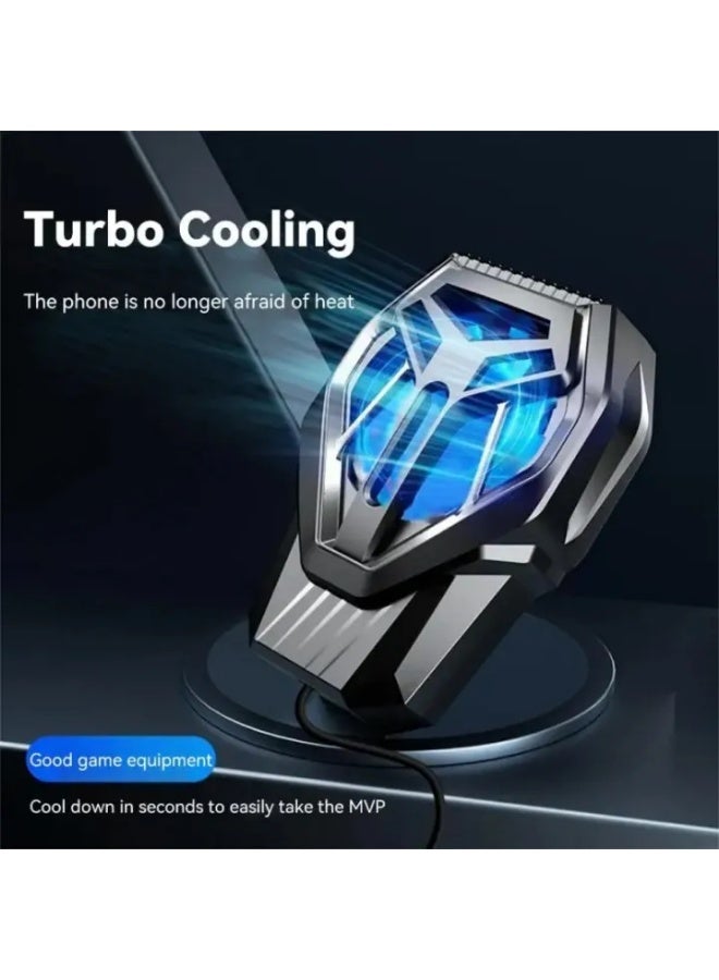 S10 Phone Cooling Fan, Portable Cooling Fan, Portable Cooling Fan for Semiconductors - Black - Image 3