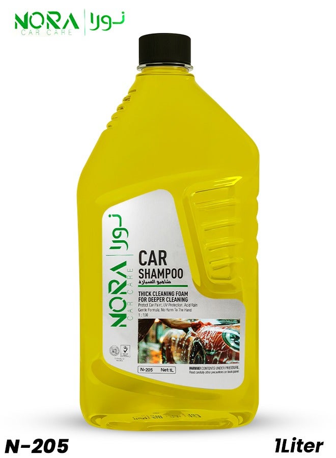 NORA Car shampoo thick cleaning foam deep cleaning protect car paint, UV protection shampoo 1L N-205 - Image 1
