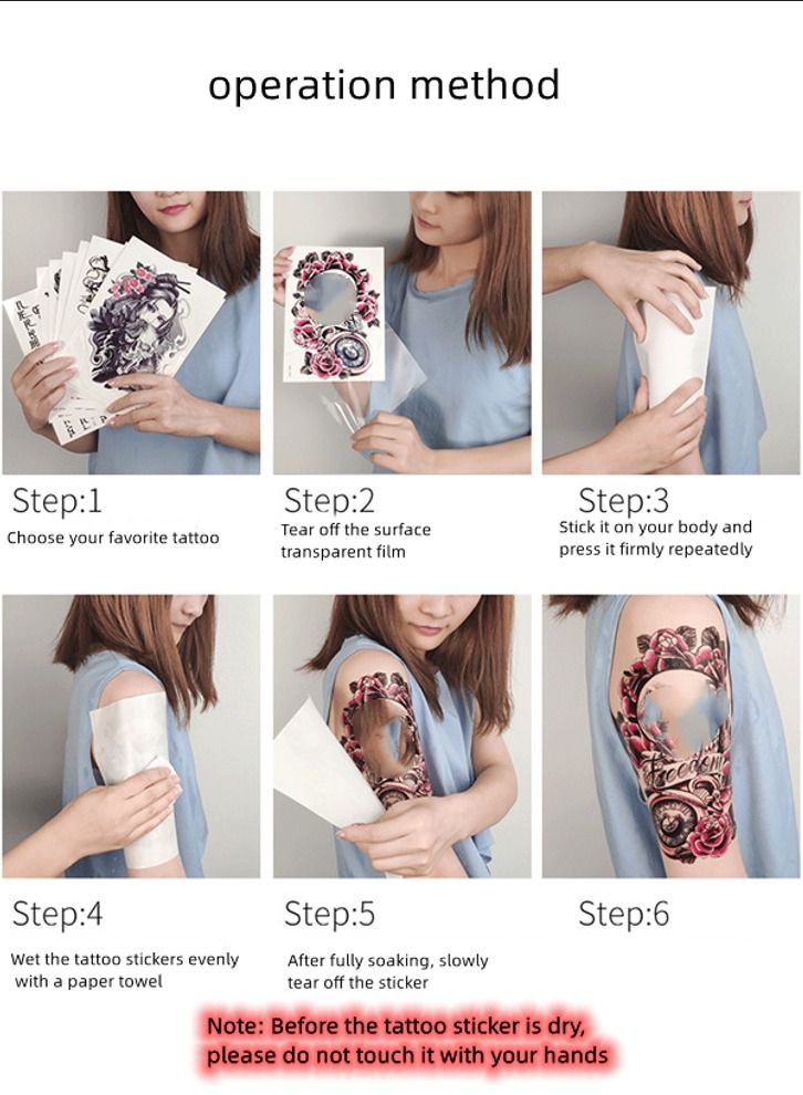 16 Pcs Temporary Tattoo Stickers Gold Tattoo Stickers Waterproof Gold Shiny Tattoo Stickers - Image 5