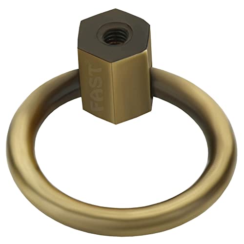 FAST PK05 Brass Antique Chest Pull Handle 35mm Round Kadi for Small Cabinet Furniture Drawer & Door Handles (4) - Image 3