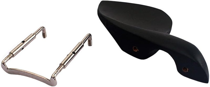 klarako Violin Parts Accessories 4/4 Tuning Pegs&Chinrest&Endpin&Tailpiece&Bridge - Image 4