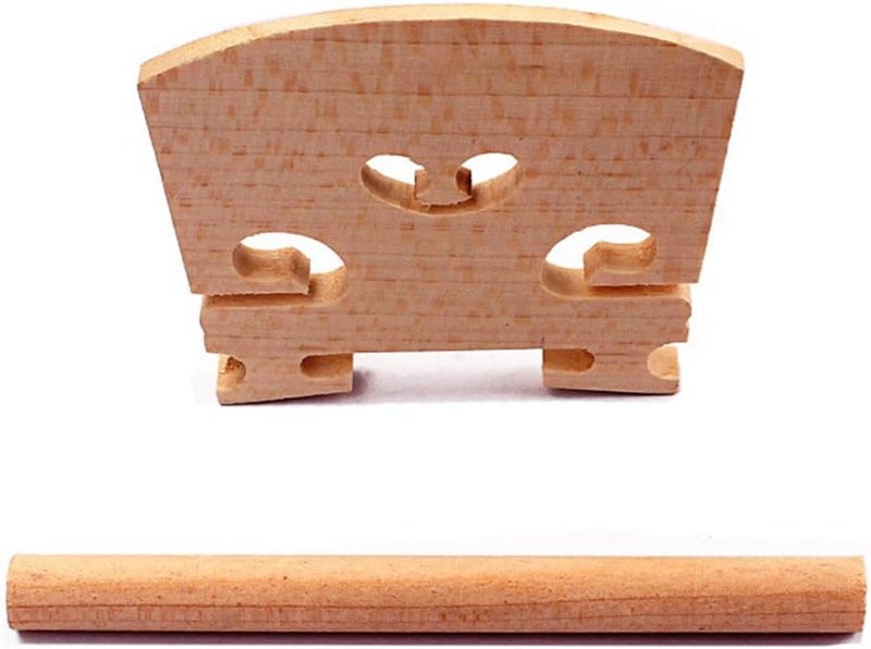 klarako Violin Parts Accessories 4/4 Tuning Pegs&Chinrest&Endpin&Tailpiece&Bridge - Image 5