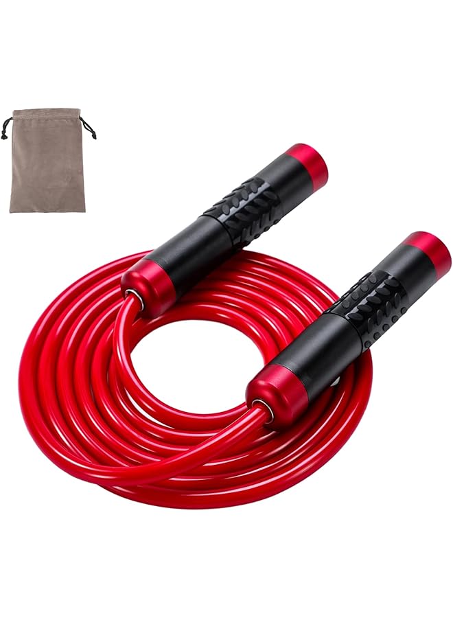 PROMASS Weighted Jump Rope For Women,Men,Heavy Jump Rope With Adjustable Bold Pvc Rope,Ball Bearing Aluminum Handle,Great For Crossfit Training, Boxing, And Mma Workouts - Image 1