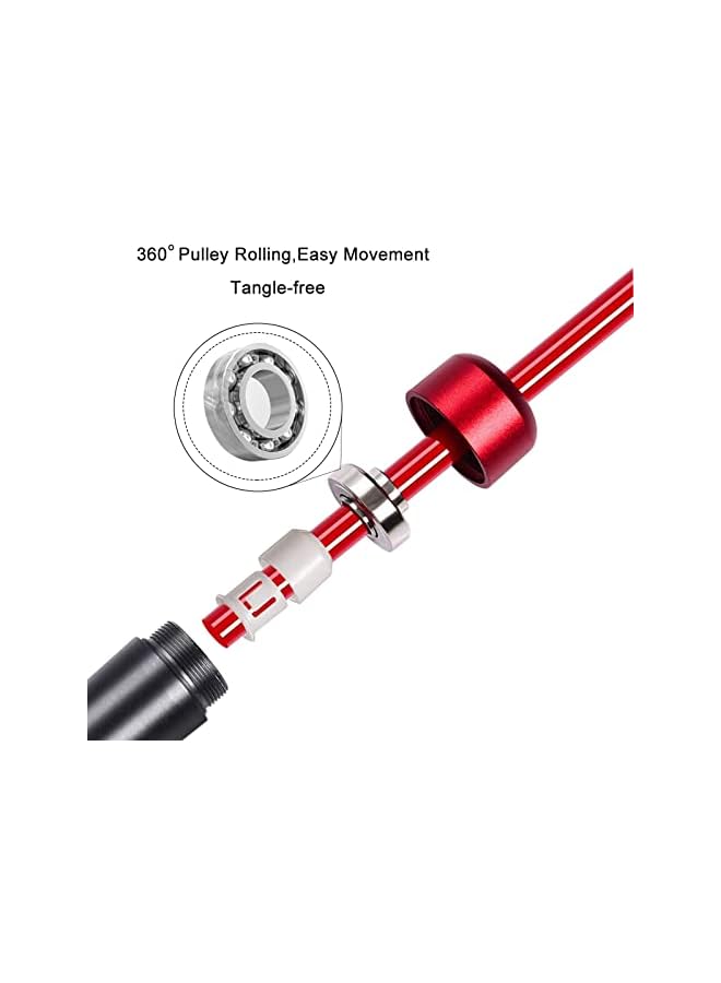 PROMASS Weighted Jump Rope For Women,Men,Heavy Jump Rope With Adjustable Bold Pvc Rope,Ball Bearing Aluminum Handle,Great For Crossfit Training, Boxing, And Mma Workouts - Image 2