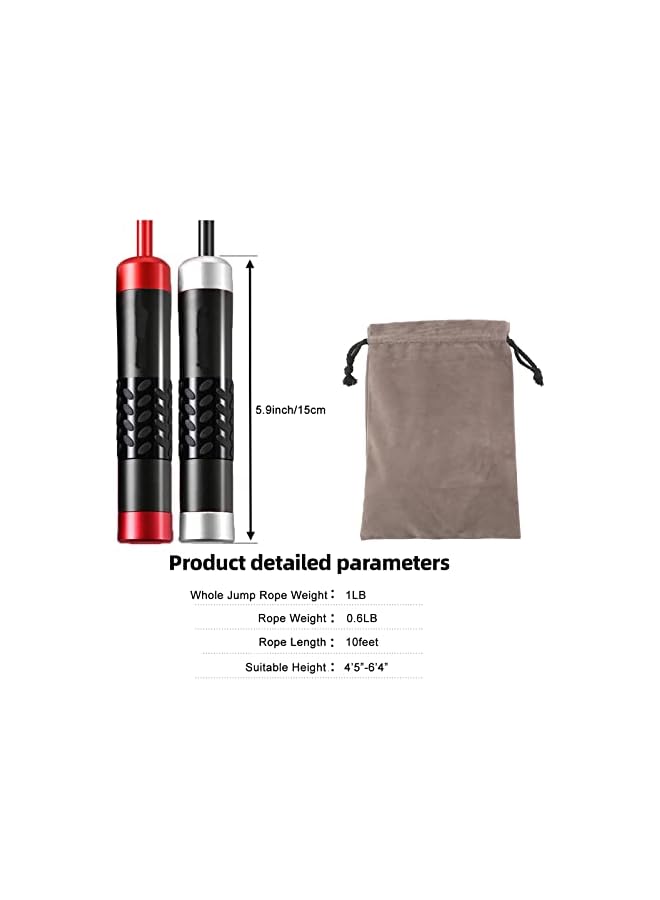 PROMASS Weighted Jump Rope For Women,Men,Heavy Jump Rope With Adjustable Bold Pvc Rope,Ball Bearing Aluminum Handle,Great For Crossfit Training, Boxing, And Mma Workouts - Image 5