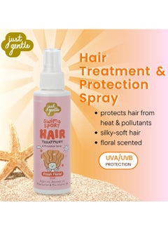 Just Gentle Just Gentle Ultimate Kids Swim & Sport Hair Treatment | Heat Protection & Nourishment Spray, 100 ml  - Image 2