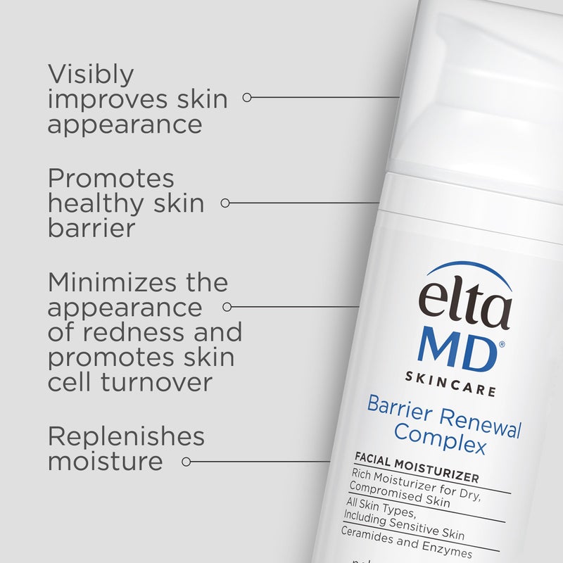 EltaMD Barrier Renewal Complex Face Moisturizer for Dry Skin, Sensitive Skin Moisturizer for Face, 1.7 oz Pump - Image 3