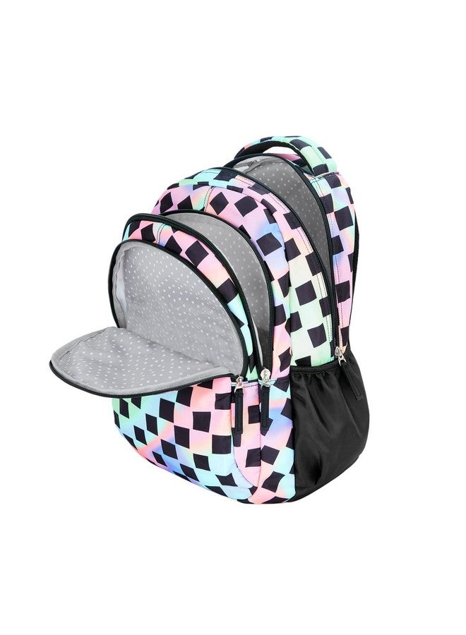 DZert Multi Square Stylish Fashion Ladies Backpack, School Bag for Girls, Backpack for Women, Water Resistant College Backpacks for Girls 27L - Image 3