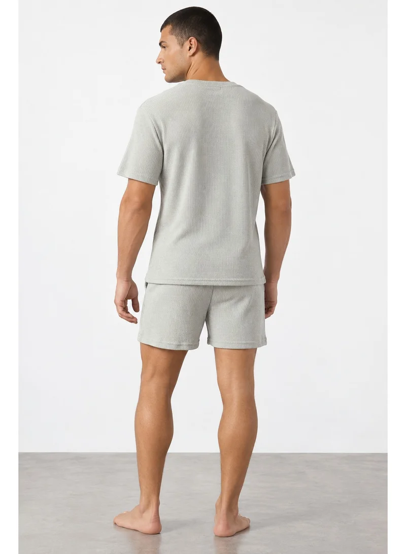 Robert Wood Short Sleeve T-Shirt With Shorts Pyjama Set