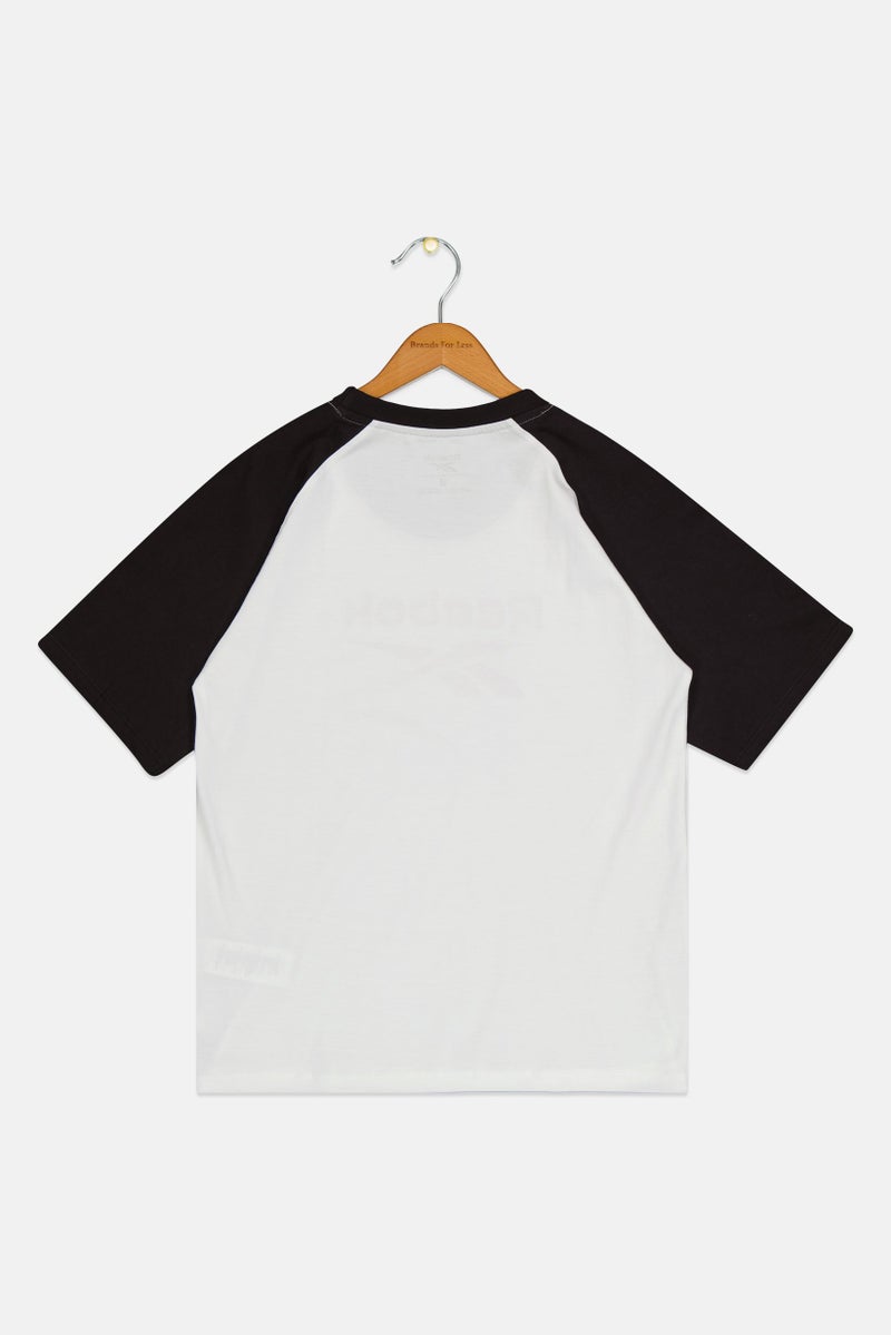 Reebok Kids Boy Crew Neck Short Sleeve Outdoor T-Shirt, White - Image 2