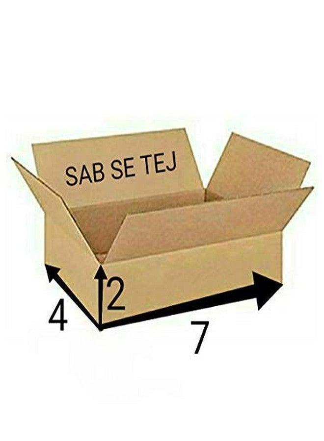 SAB SE TEJ 3 Ply Corrugated orange color Box/Shipping Boxes/Packaging Boxes (7 x 4 x 2 inch) (Pack of 400) - Image 5