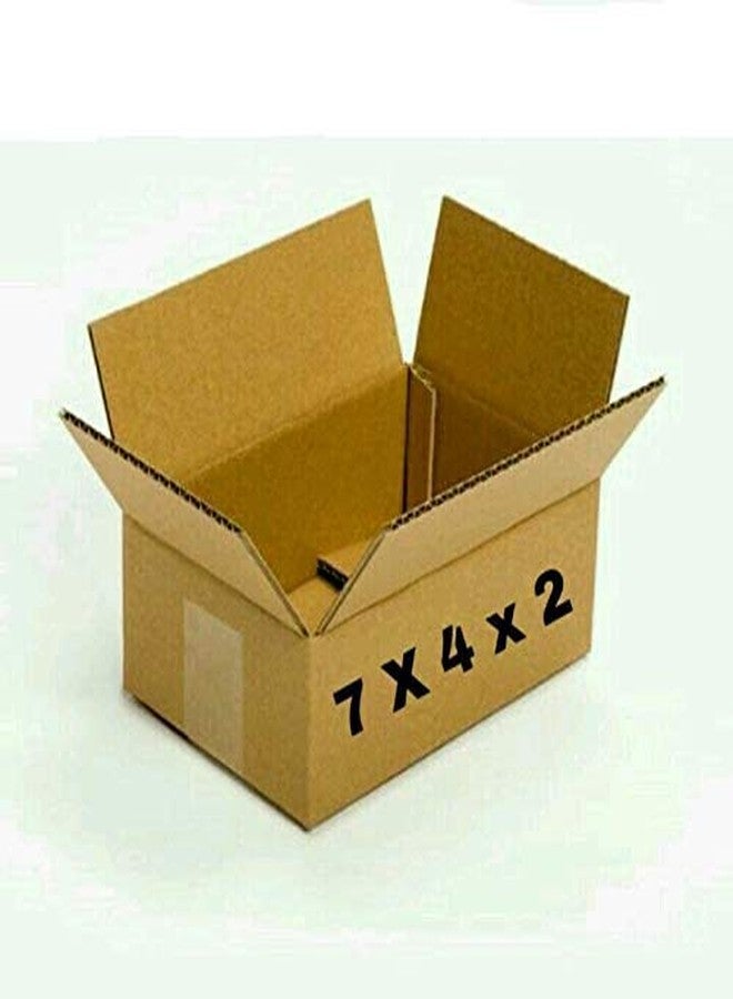 SAB SE TEJ 3 Ply Corrugated orange color Box/Shipping Boxes/Packaging Boxes (7 x 4 x 2 inch) (Pack of 400) - Image 1