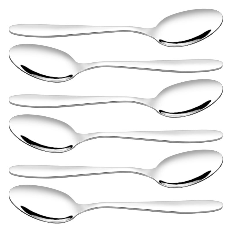 Ramddy Stainless Steel Dessert Spoon 725 Inch 12 Pieces Small Spoons Set