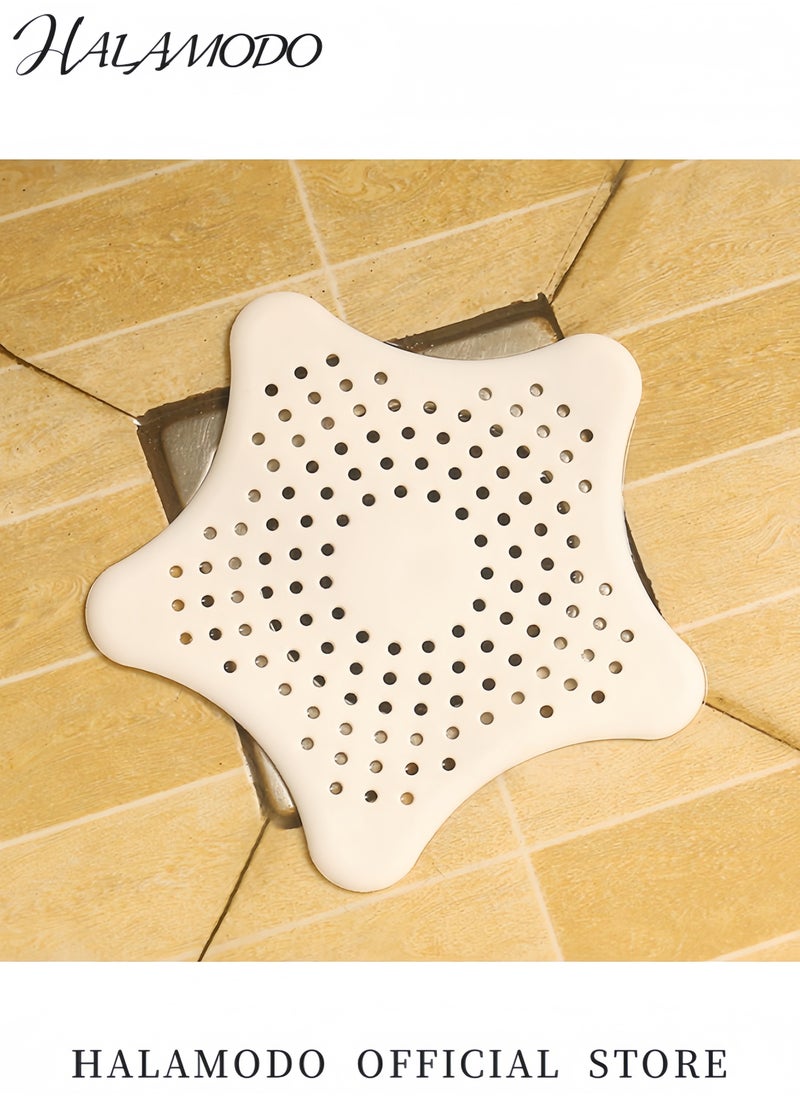 Generic Premium Starfish Shaped Drain Hair Catcher Silicone Drain Strainer Anti Clog Drain Cover for Bathroom Kitchen Bathtub Sink Shower Anti Slip Suction Cup Filter  - Image 5