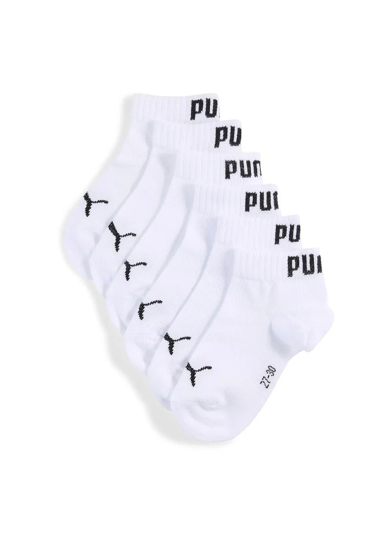 PUMA Youth 3 Pack Plain Quarter Socks