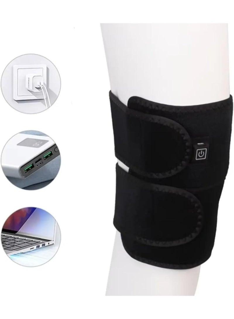 دعامة حرارية كهربائية متعددة الاستخدام – لتسخين الركبة أو الكوع أو الكاحل، قابلة للتعديل وسهلة الاستخدام - Image 3