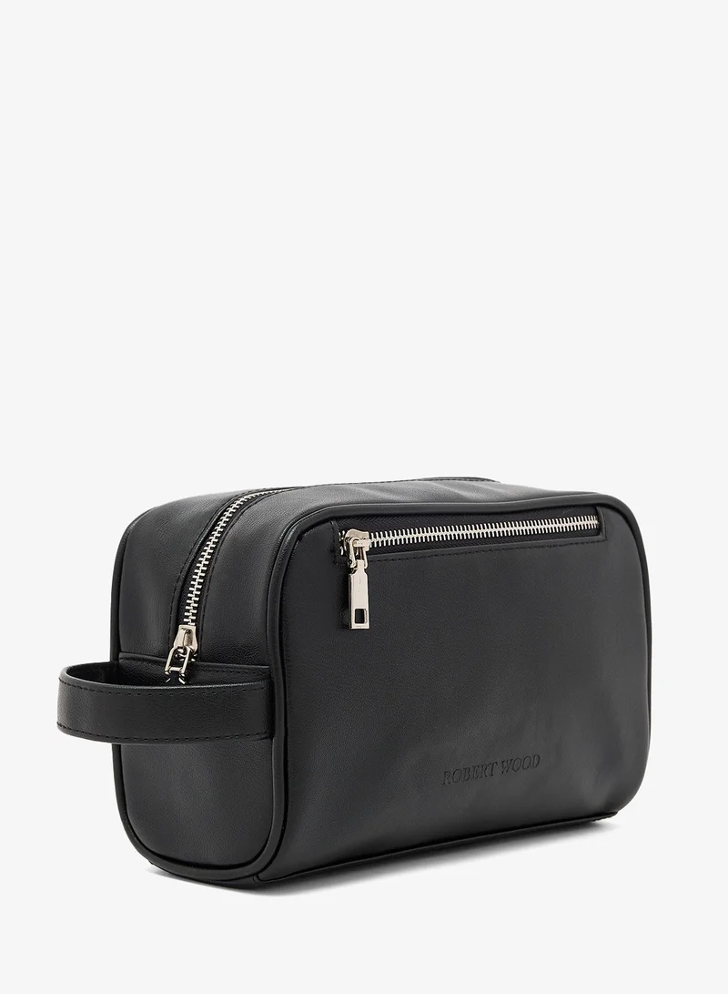 Robert Wood  Zip Closure Toiletry Bag with branding for Men | Best Price UAE