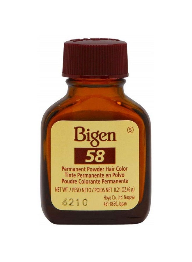 Bigen Powder Hair Color 58 Black Brown 0.21Oz (6 Pack) - Image 2