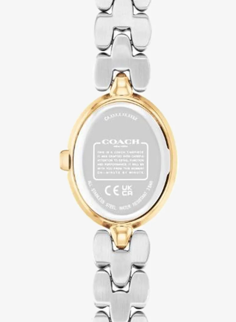 Coach 2-Hand Sammy Collection Quartz Movement Watch For Women With Two-Tone Stainless Steel Bracelet - 14504419