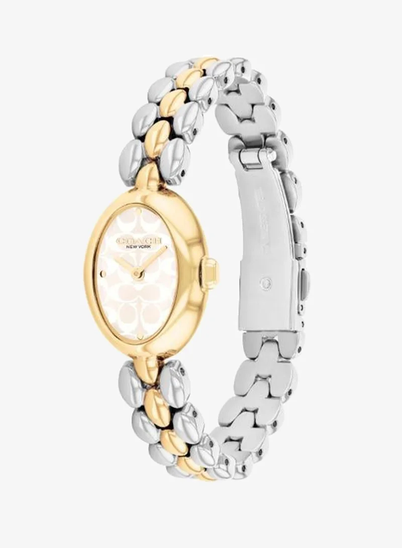 Coach  2-Hand Sammy Collection Quartz Movement Watch For Women With Two-Tone Stainless Steel Bracelet - 14504419 for Women | Best Price UAE