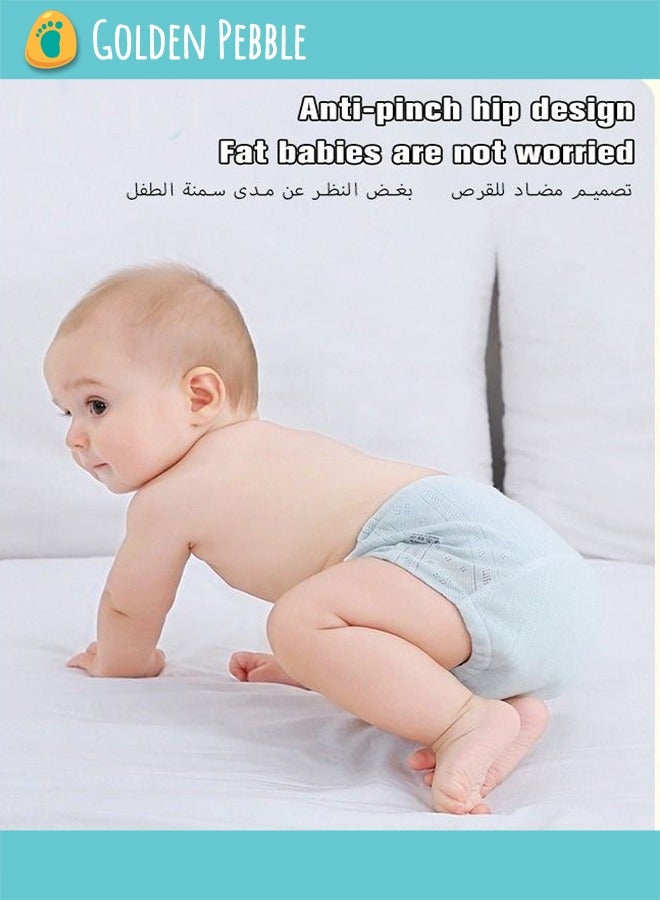 bbet Potty Training Pants 5 Pieces Breathable Training Pants Potty Training Underwear, Washable Cloth Diaper for Baby 6 Layers Breathable Cotton Absorbent Trainer Pants for Toddler Baby Boys Girls Waterproof,Reusable  Diaper Size L - Image 2
