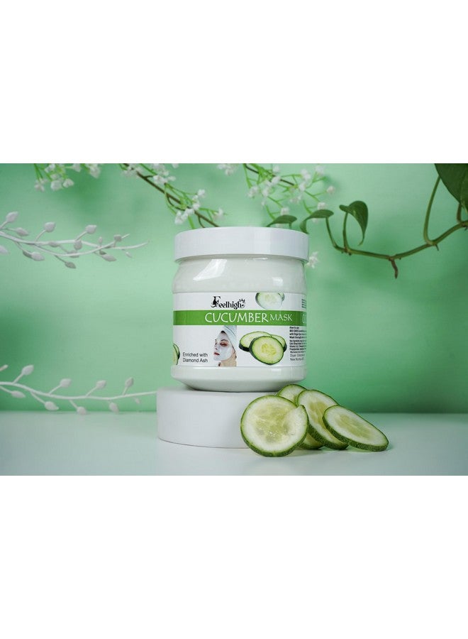 Feelhigh Face and Body Gold Scrub 500gm Skin Shiny And Face Mask 500gm - Skin care and Facial Products -Man woman (Gold Scrub And Cucumber MAsk) - Image 5
