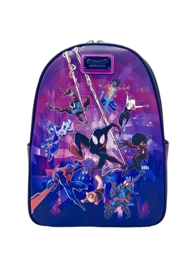 Loungefly Marvel Spider-Man: Across the Spider-Verse Group Portrait Mini Backpack (25 x 12 x 27 cm) - Image 1