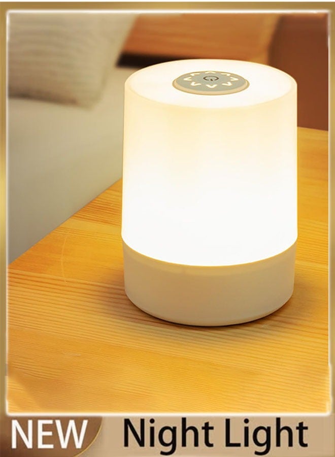 Touch Night Light for Baby Nursery, Small Cordless Lamp, Dimmable Portable Rechargeable Battery Operated Night Light, Wireless Bedside Mini Lamp for Bedroom, Bathroom - Image 1