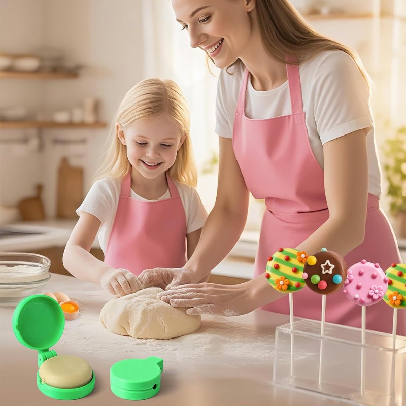 MITCHENIFY 2 PCS Disc Cake Pop Mold Shapes Press Set, 3D Printed Cake Pop Cutter and Pusher, Baking Tools Accessories for Home Baking, Birthday Parties, Wedding Desserts - Image 4