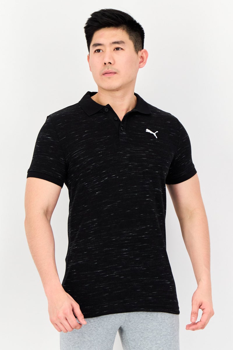 PUMA Men Sportswear Fit Short Sleeve Outdoor T-Shirt, Heather Black - Image 1