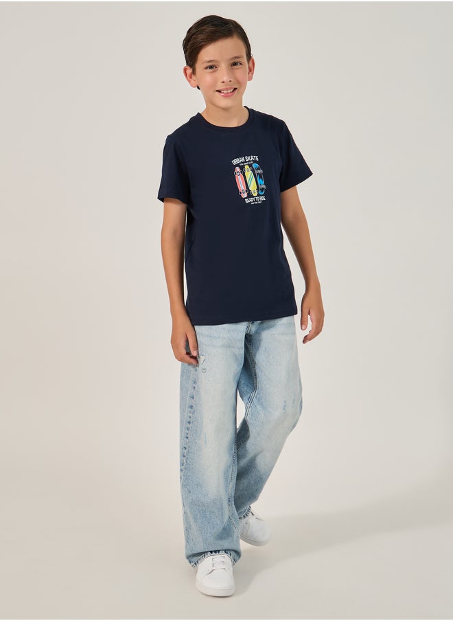 Styli Styli Graphic Print Round Neck T-Shirt  - Image 2