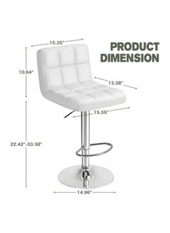 Mahmayi Ultimate C8541 Bar Stool - White  - Image 3