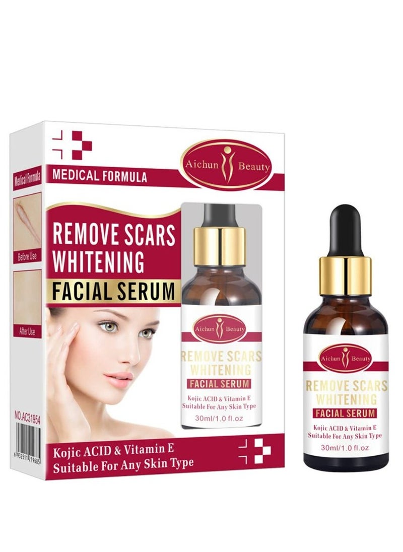 Aichun beauty Scar Removal Facial Serum Pimples Stretch Marks Face Moisturizing Body Remove Scars Kojic Acid Vitamin E 30 ml  - Image 1
