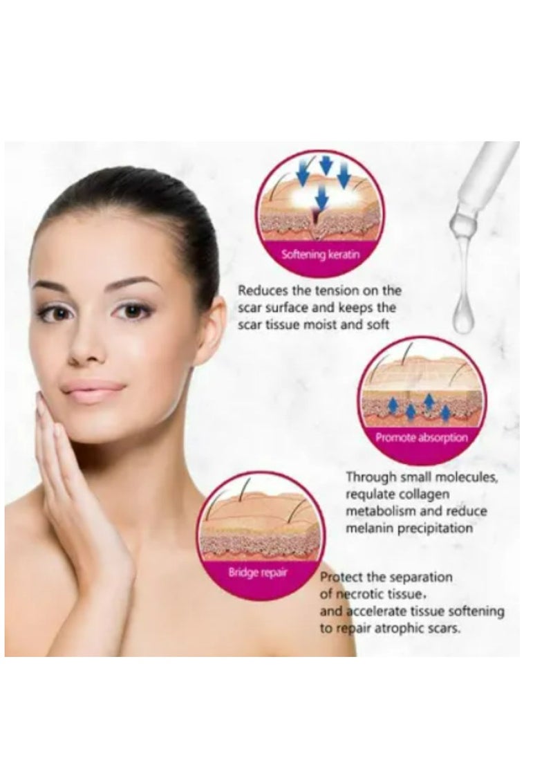 Aichun beauty Scar Removal Facial Serum Pimples Stretch Marks Face Moisturizing Body Remove Scars Kojic Acid Vitamin E 30 ml  - Image 3
