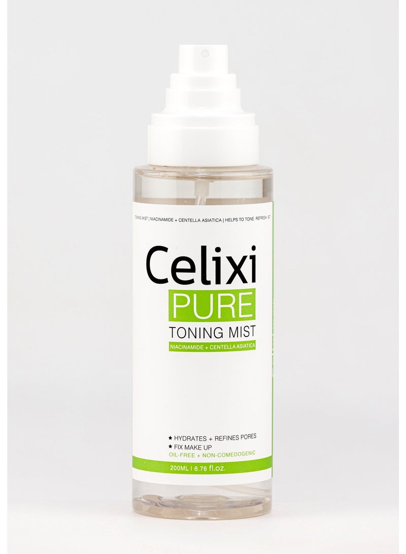 سيليكسي بيور Celixi® PURE الأمريكي – تونينج ميست للوجه – تونر للبشرة الدهنية والمختلطة – نياسيناميد وزنك – يرطب البشرة، ينقي المسام ويساعد على تثبيت المكياج – 200 مل - Image 1