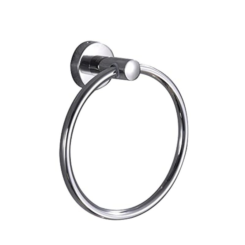 Towel Ring, Bath Accessories, Glossy Steel Bathroom Towel Holder , Diameter 6.3 Inches - Image 1