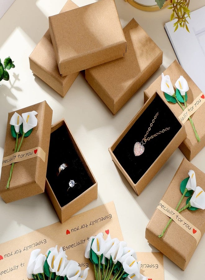 Leinuosen 36 Pack Lily Flower Jewelry Gift Boxes Bulk with Stickers Small Gift Packaging Boxes with Lids for Women Necklace Earring Display Wedding Birthday Anniversaries, 2.2 x 3.4 x 1.1 In - Image 5