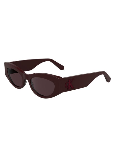 FULL RIM BIO INJ-G820 ACETATE CALVIN KLEIN JEANS SUN CKJ24626S 5219 (605) BURGUNDY