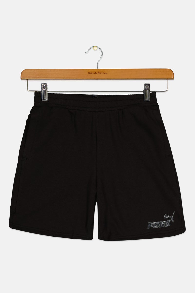 PUMA Kids Boy Sportswear Fit Training Shorts, Black  - Image 1