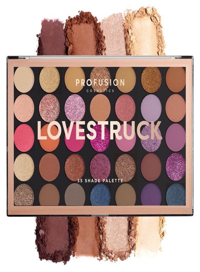 Profusion Cosmetics LoveStruck 35 Shade Palette With Impress You Eyeshadow Palette Highly Pigmented Shades Makeup Blendable - Image 1