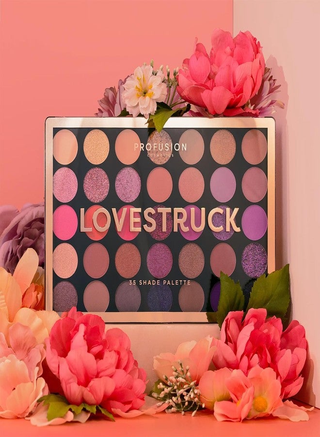 Profusion Cosmetics LoveStruck 35 Shade Palette With Impress You Eyeshadow Palette Highly Pigmented Shades Makeup Blendable - Image 4