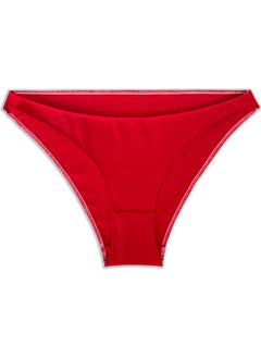Yohannes Club Women's Cotton Basic Bikini Panties, 3-piece, Pink, Red, Claret Red  - Image 2