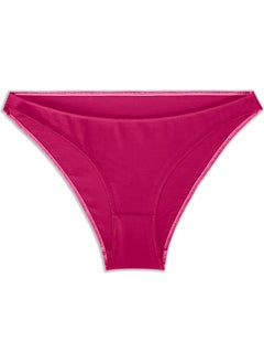 Yohannes Club Women's Cotton Basic Bikini Panties, 3-piece, Pink, Red, Claret Red  - Image 4