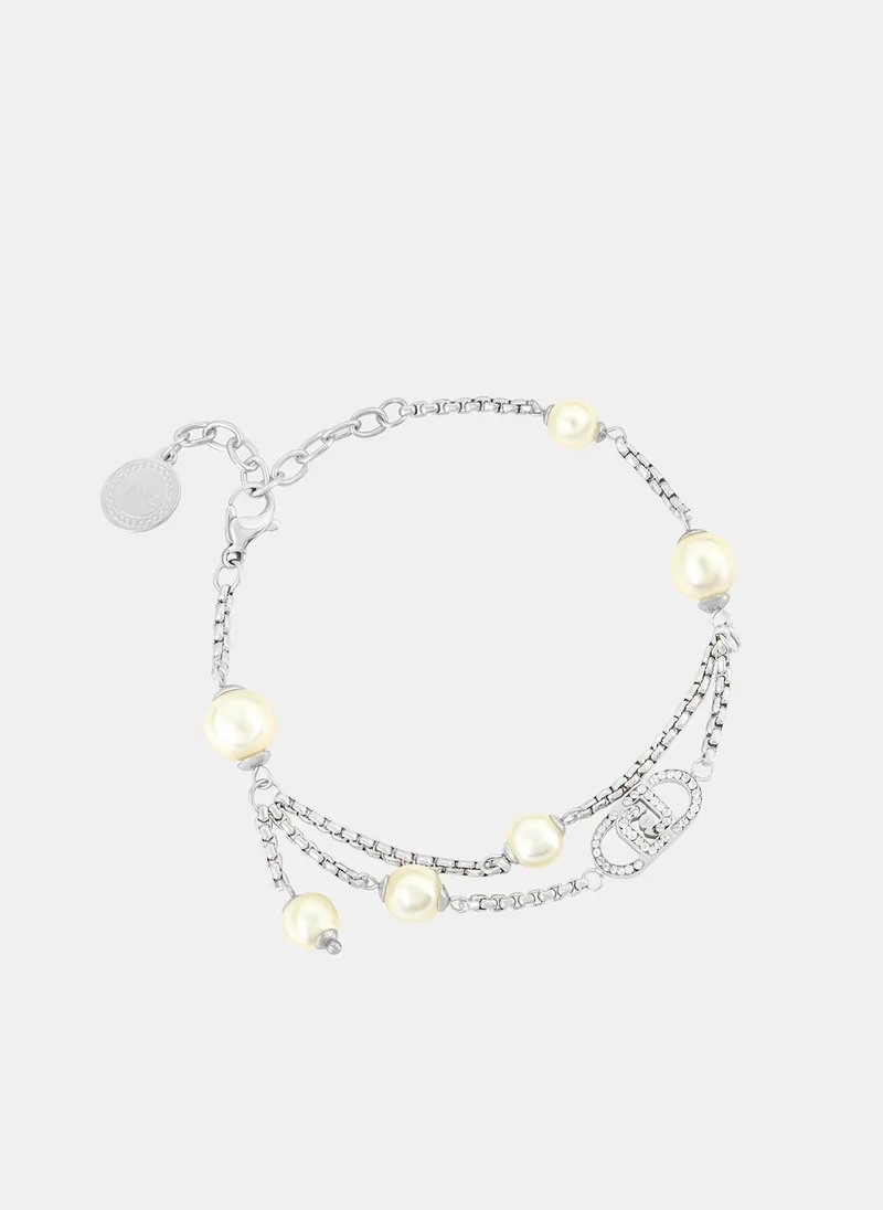 ليو جو سوار مزين بتعليقة لؤلؤ