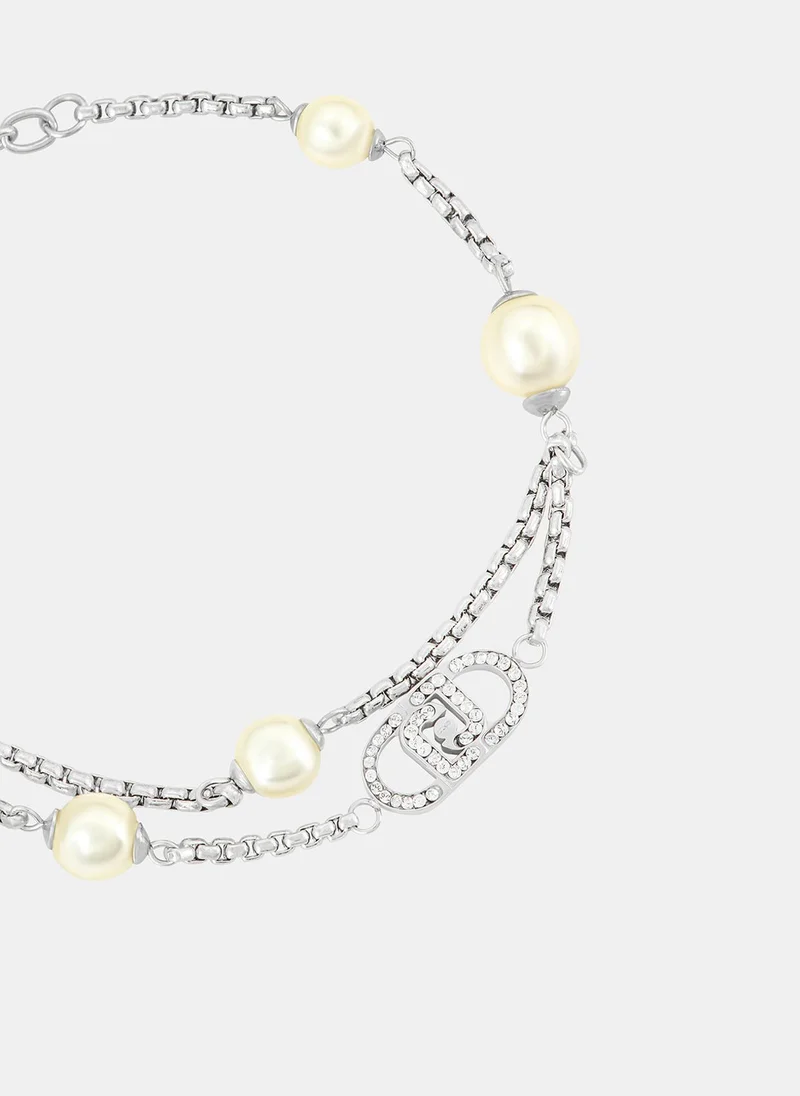 ليو جو سوار مزين بتعليقة لؤلؤ