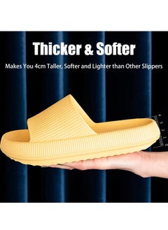 Arabest Cloud Slides Women's and Men's Bathroom Anti Slip Quick Dry Ultra Soft Thick Bottom Home Slippers  - Image 4