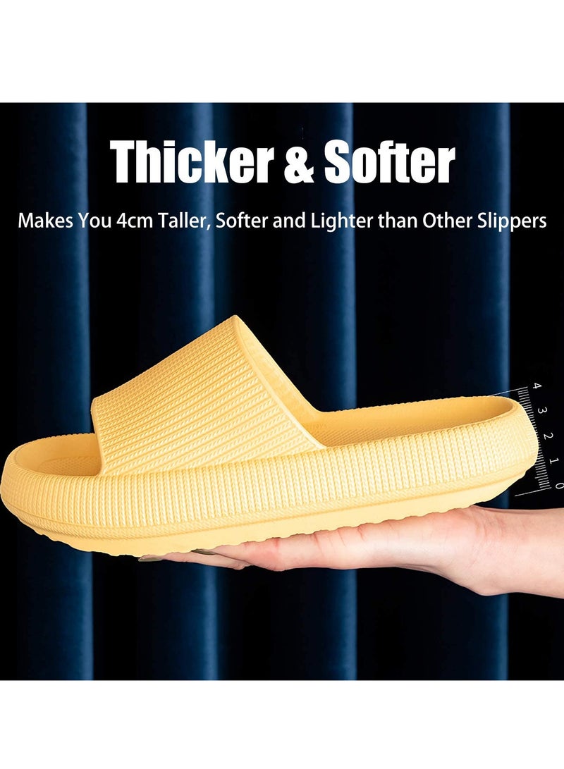 Arabest Cloud Slides Women's and Men's Bathroom Anti Slip Quick Dry Ultra Soft Thick Bottom Home Slippers  - Image 4